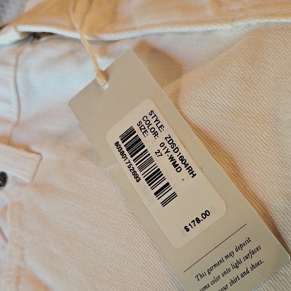 Adriano Goldschmied The Nikki Short White Denim NEW - Picture 5 of 6